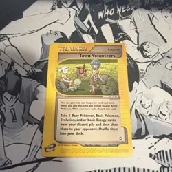 TOWN VOLUNTEERS - 136/147 - Aquapolis - Trainer - Pokemon Card - NM - Image 1