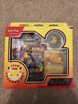 Pokemon 2026 Pokemon Day Box Pikachu Promo Card + 3 Booster Packs English 6+ - Image 1