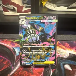 Mega Chandelure EX 099/084 - Pitch Black - Card in hand !!! Pokemon English - Image 1