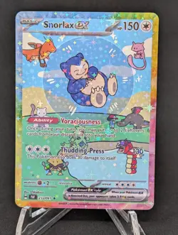 BUBBLE SNORLAX EX POKEMON CARD * FAN ART * MEW FRIENDS Paldean 232/091 - Image 1