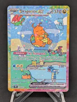 BUBBLE DRAGONITE EX POKEMON CARD * FAN ART * MEW FRIENDS Paldean 232/091 - Image 1