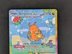 BUBBLE DRAGONITE EX POKEMON CARD * FAN ART * MEW FRIENDS Paldean 232/091 - Image 2