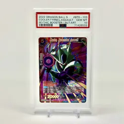 Cooler Tyrannical Assault BT9-103 Alt Art Dragon Ball Super Card Game PSA 10 - Image 1