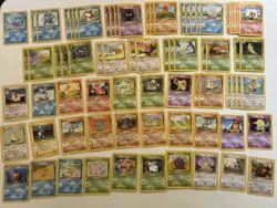 Lot Of Vintage Pokemon Cards Base Set 2 - Image 1