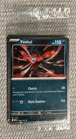 Yveltal GameStop Exclusive Promo Stamped Card 088/132 Sealed - Image 1