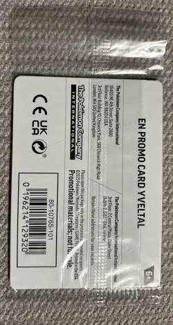 Yveltal GameStop Exclusive Promo Stamped Card 088/132 Sealed - Image 2
