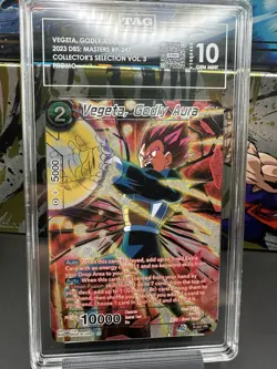 TAG 10 VEGETA, GODLY AURA P-247 PROMO ALT ART DRAGON BALL SUPER CARD GAME - Image 1