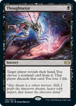 [1x] Thoughtseize - Foil Near Mint, English Double Masters MTG Magic - Image 1