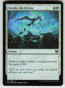 Invoke the Divine 16 Common Kaldheim Magic: The Gathering Foil Near Mint - Image 1