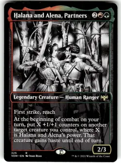 Halana and Alena, Partners (Showcase) Innistrad: Crimson Vow Regular MTG - Image 1