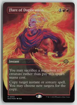 Flare of Duplication (Borderless) LP Foil 333 Modern Horizons 3 MTG - Image 1