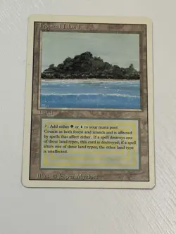 Magic the Gathering Tropical Island Land Revised Edition - Image 5