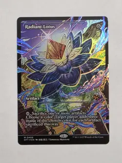 Radian Lotus - Foil - Borderless - Aetherdrift - Near Mint - MTG - Image 1