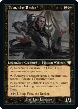 NM - Fain, the Broker (Retro Frame) [BRC - 105] Commander: The Brothers' War - Image 1