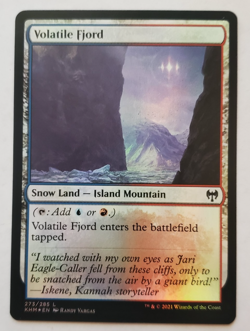 1x Volatile Fjord FOIL Kaldheim MTG Magic the Gathering NM - Image 1
