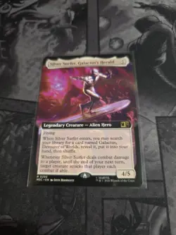 Silver Surfer, Galactus's Herald 10 NM+ Commander: Marvel Super Heroes MTG - Image 1