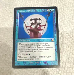 Wizards of the Coast Magic: The Gathering Decree of Silence Scourge Rare - Image 1