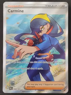 Carmine 204/167 Ultra Rare Twilight Masquerade Pokemon TCG - Image 1