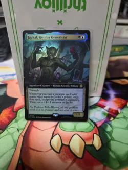 Jackal, Genius Geneticist (Extended Art) 272 MTG Marvel's Spider-Man FOIL NM/M - Image 1