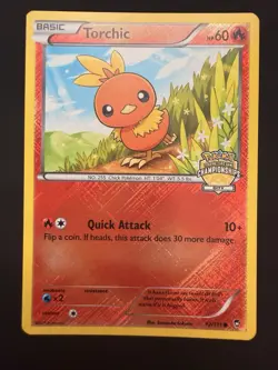 Torchic 12/111 XY Furious Fists City Championship Crosshatch Promo 2014 Pokemon - Image 1