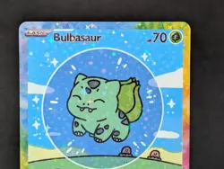 BUBBLE BULBASAUR EX POKEMON CARD * FAN ART * MEW FRIENDS Paldean 232/091 - Image 2