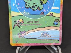 BUBBLE BULBASAUR EX POKEMON CARD * FAN ART * MEW FRIENDS Paldean 232/091 - Image 3