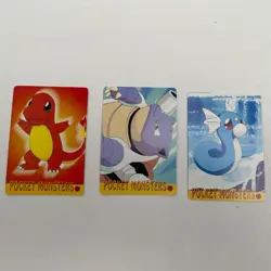 Pokemon Charizard Pocket Monsters Lot Of 3 VTG Vending Machine Prism Sticker - Image 1
