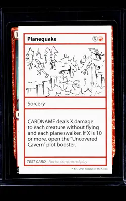 2019 MTG Magic The Gathering Mystery Booster Playtest Card Planequake - Image 1