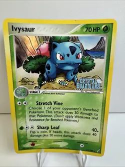 Ivysaur (Reverse Holo) 35/100 EX Crystal Guardians (MP) Pokemon TCG - Image 1