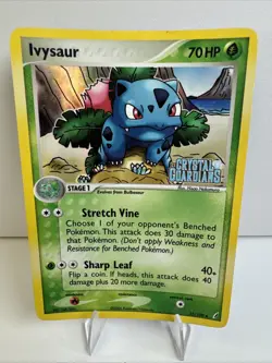 Ivysaur (Reverse Holo) 35/100 EX Crystal Guardians (MP) Pokemon TCG - Image 2