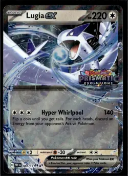 Lugia ex 082/131 Double Rare Prismatic Evolutions Pokemon Holo Near Mint - Image 1