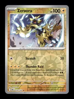 Zeraora 078/182 Rare Destined Rivals Pokemon Reverse Holo Near Mint - Image 1