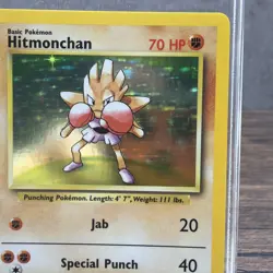 1999 Pokemon Hitmonchan Base Set Holo Rare 7/102 Basic English. NM - Image 3