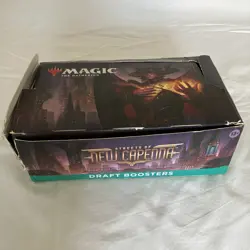 MTG Streets of New Capenna Draft Booster Box - open - contains 25 sealed packs - Image 1