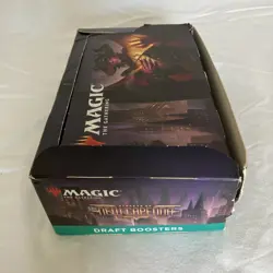 MTG Streets of New Capenna Draft Booster Box - open - contains 25 sealed packs - Image 4