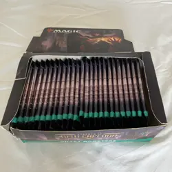 MTG Streets of New Capenna Draft Booster Box - open - contains 25 sealed packs - Image 5