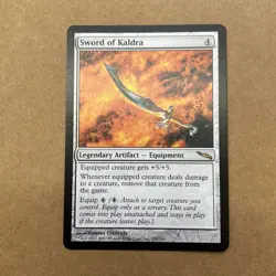 MTG Sword of Kaldra NM Mirrodin 2003 old border - Image 1