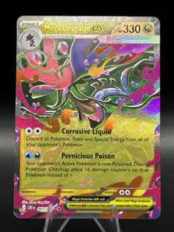 Mega Dragalge ex 065/086 Holo Double Rare Chaos Rising Pokemon Holo Near Mint - Image 1