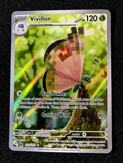 2024 Pokemon TCG Vivillon 193/191 Sv08 Surging Sparks Holo IR EN - Image 1