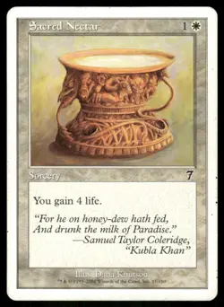 Sacred Nectar 7th Edition MTG Magic the Gathering card - Image 1