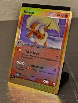 Pokemon TCG Flareon Reverse Holo 5/100 EX Sandstorm great condition. - Image 2