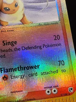 Pokemon TCG Flareon Reverse Holo 5/100 EX Sandstorm great condition. - Image 4