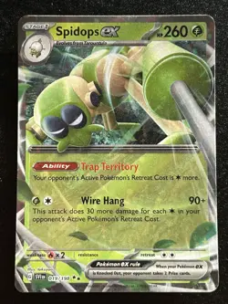 Spidops ex 019/198 Double Rare Scarlet & Violet Pokemon Near Mint 019/198 - Image 1