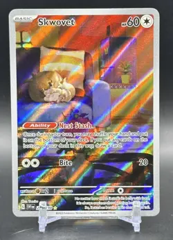 The Pokemon Company TCG Skwovet 222/198 SV01 IR Full Art Holo English - Image 1