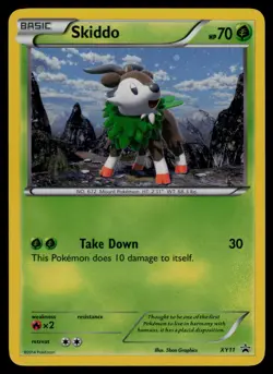 Skiddo XY11 Holo Promo XY Promo Pokemon Lightly Played - Image 1