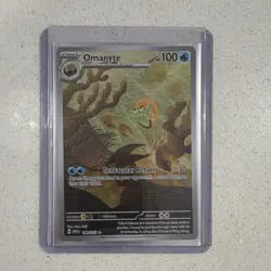 The Pokemon Company Pokemon TCG Omanyte 180/165 SV151 IR Holo 100HP EN 2023 - Image 1
