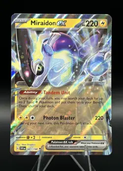 MIRAIDON EX 081/198 DOUBLE RARE SCARLET & VIOLET POKEMON NEAR MINT 081/198 - Image 1