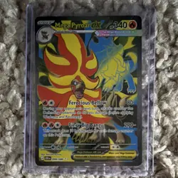 Pokemon TCG Mega Pyroar EX 099/086 Evolutions Secret Full Art Holo EN - Image 1