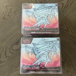 NEW/SEALED Pokemon CHAOS RISING Pokemon Center ETB Elite Trainer Box Lot of (2) - Image 1