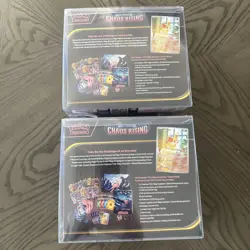 NEW/SEALED Pokemon CHAOS RISING Pokemon Center ETB Elite Trainer Box Lot of (2) - Image 2
